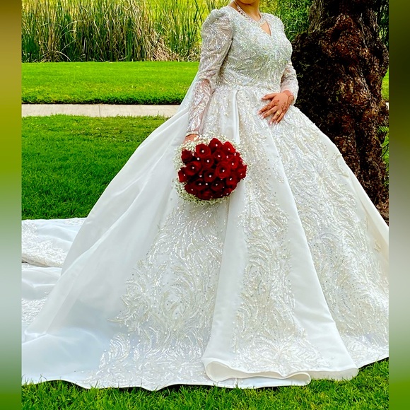 White wedding dress